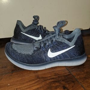 Nike Free Run RN Flyknit Ocean Blue Fog Sneakers